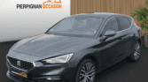 Seat Leon eHybrid Xcellence grise d'occasion à Narbonne – vue avant / voiture occasion Narbonne