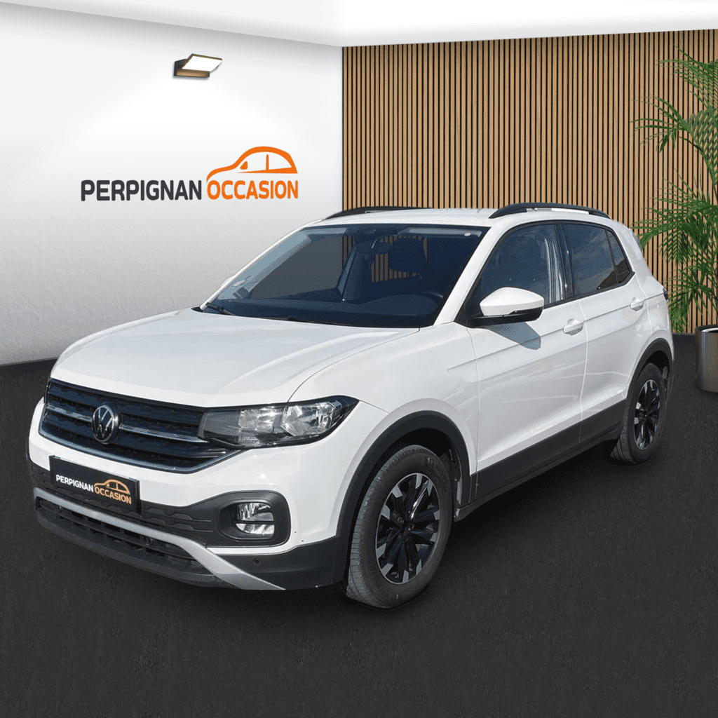 Volkswagen T-Cross Life Business d'occasion à Narbonne – vue avant du SUV compact / voiture occasion Narbonne