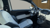 Intérieur Fiat 500 Dolcevita – tableau de bord et sièges avant d'une citadine d'occasion à Narbonne