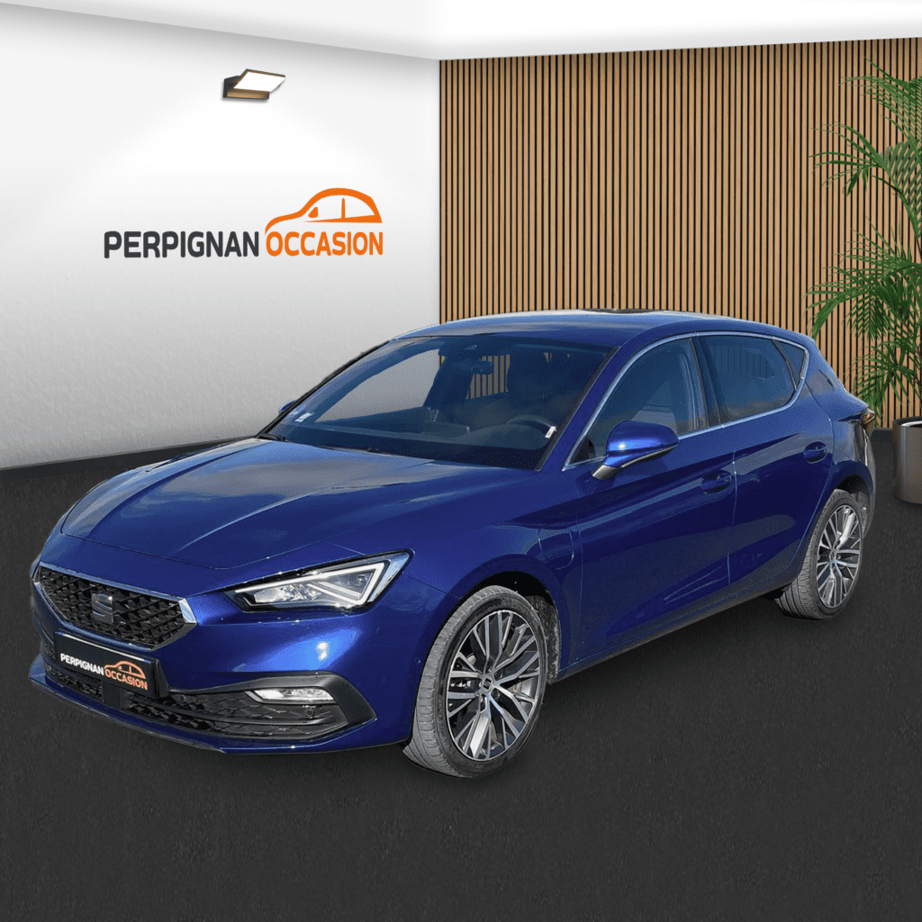 Seat Leon FR eHybrid 204ch d'occasion à Narbonne – vue avant / voiture occasion Narbonne